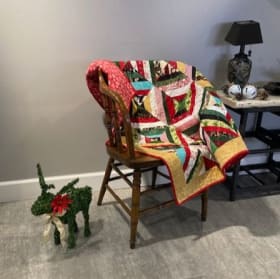 Christmas Quilt - 40" x 48" item