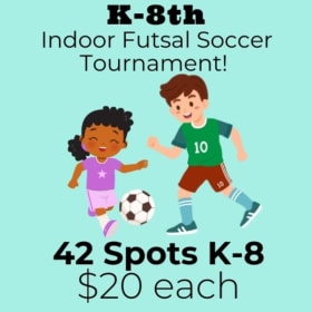 K-8 🏆Indoor Soccer Tournament April 10 with CU Stars⚽️ item