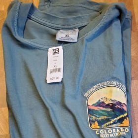 Lone Rock Emerald XL SST shirt-Colorado Rocky Mts logo item