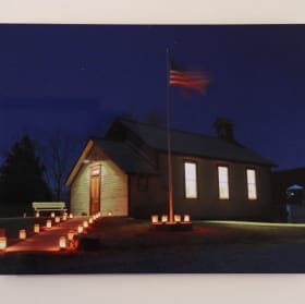 Rock Hill Schoolhouse Metal print item