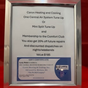 110 Cooling System tune-up Gift Certificate Set 1 item
