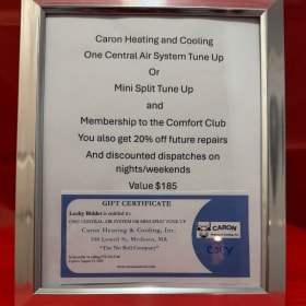 111 Cooling System tune-up Gift Certificate Set 2 item