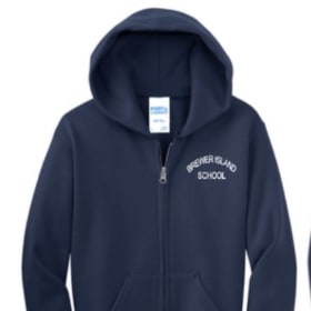 Navy Full Zip Up Hoodie item