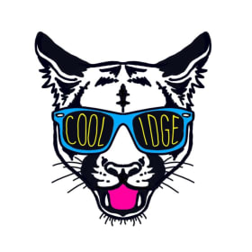 Cougar Head Vinyl Sticker 2.5” item