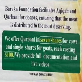 Qurbani and Aqiqa Services item