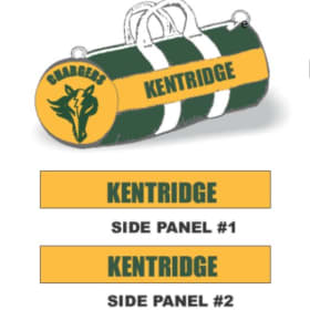 Duffel bag - no customized name, with white shoulder strap item