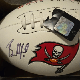 Baker Mayfield Autographed Buccaneers Logo Football item