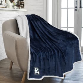 Embroidered Fleece Sherpa Blanket item