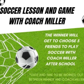 Soccer Lesson and Game with Coach Miller! item