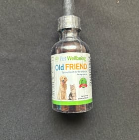 Pet Wellbeing Old Friend Supplements 2 Oz Bottle item