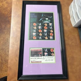 Stamps and Photo Autographed by Merlin Tuttle item