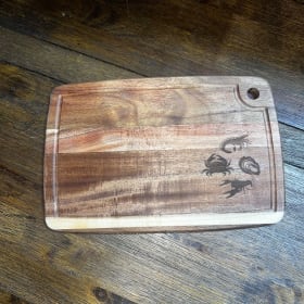 Cutting Board & LSU Towel item