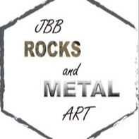 #128 - Agate Stone Lamp from JBB Rocks and Metal Art item