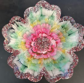 Stunning 13" Resin Bowl item