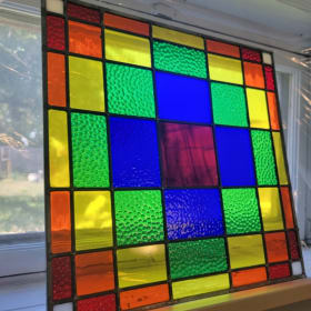 Kaleidoscope Handmade Stained Glass item