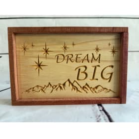 Handmade Wood Decor Sign (Dream Big) item