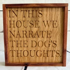 Handmade Wood Decor Sign (In This House We...) item