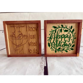 Handmade Mini Wood Sign Christmas Set item