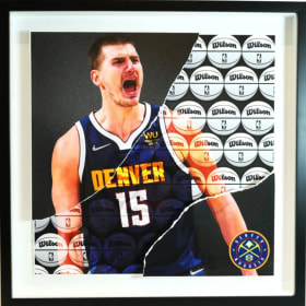 Nikola Jokic "Ripped" photo with deluxe shadowbox frame item