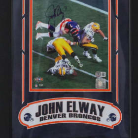 John Elway autographed "Helicopter" 8x10 photo item