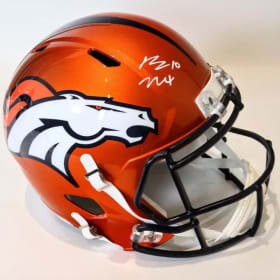 Bo Nix autographed Flash mini-helmet with display case item