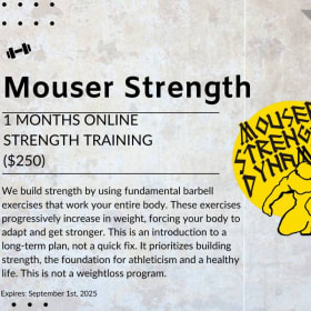 25. One Month Online Strength Coaching with John Mouser item