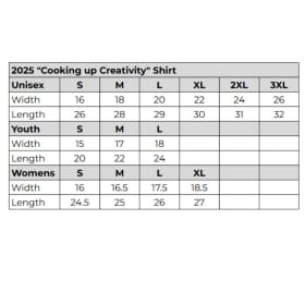 2025 "Cooking up Creativity" shirt item