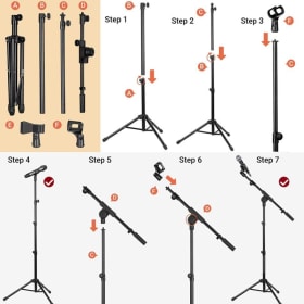 Support pour microphone item