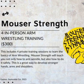 37. Learn to arm wrestle with John Mouser! item