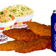 4 Chicken Fingers with Pepsi item