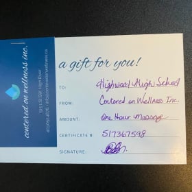 Centered on Wellness - massage item