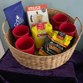Lot# 8: Puerto Rican coffee basket item