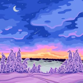 Night Skiing (16" x 20" Print) item