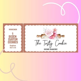 One Dozen Custom Cookies From "The Tasty Cookie" item