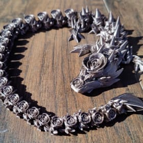 44. Two 3D printed dragons from Wizard3D item