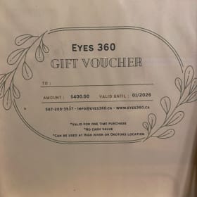 Eyes 360 - $400 gift voucher item