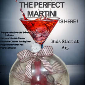 The Perfect Peppermint Martini Serving Set and Mixer item