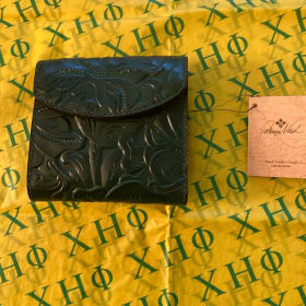 Patricia Nash Reiti Tooled Green Leather Wallet item