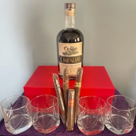 SOLD Lot# 44: Crab Island Rum from Vieques PR and cigars item