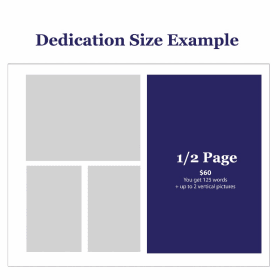 Fifth Grade Dedication - 1/2 Page  // (Media Página) item