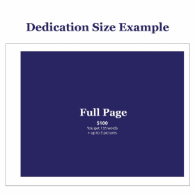 Fifth Grade Dedication - Full Page // (Página Completa) item