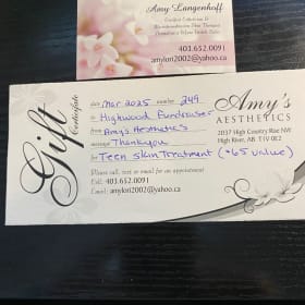Amy's Aesthetics - teen skin treatment item