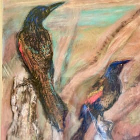 Stargazer and Watercolor Bird item