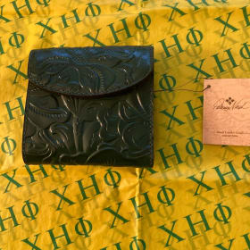 Patricia Nash Reiti Tooled Green Leather Wallet item