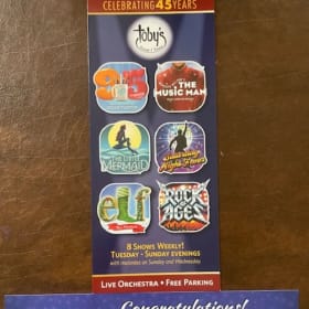 Toby's Dinner Theatre item