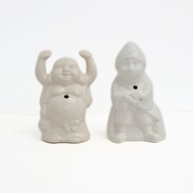 Two Ceramic Benihana Tiki Mugs item