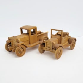 Handmade Wooden Car & Truck Toy item