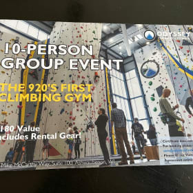 Odyssey Climbing Gym 10-Person Group Pass item