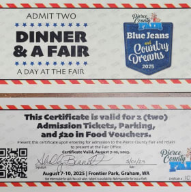 93. Fair Admission and Dinner for Two item