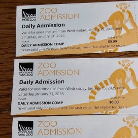 34. Woodland Park Zoo Four Daily Admission Tickets item